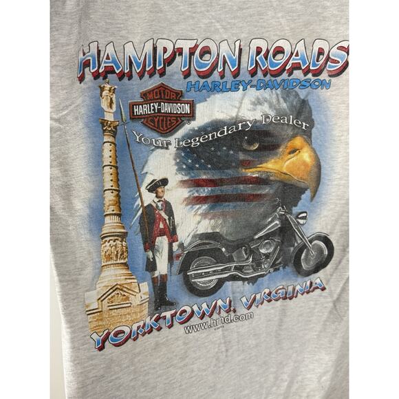 VTG 2002 Harley-Davidson Sleeveless T-Shirt USA Made R.K. Stratman Eagle Bike M - Picture 8 of 12